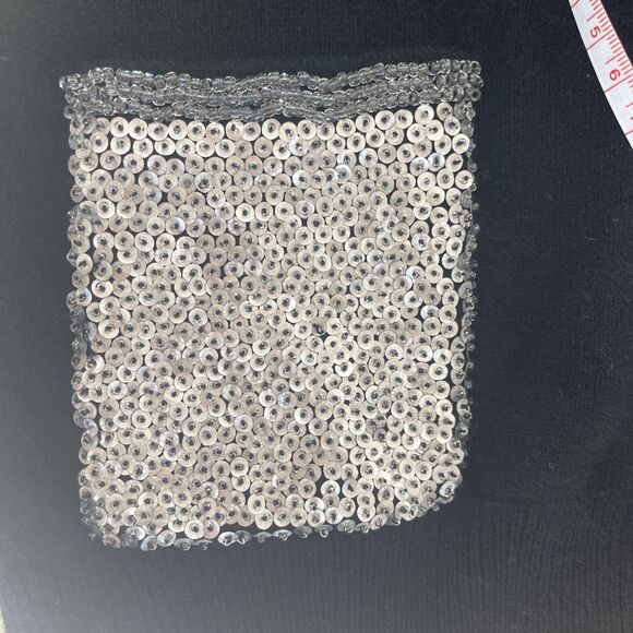 AQUA 100 % CASHMERE Black sequins & beads pockets Cardigan Sweater XS - Picture 7 of 7